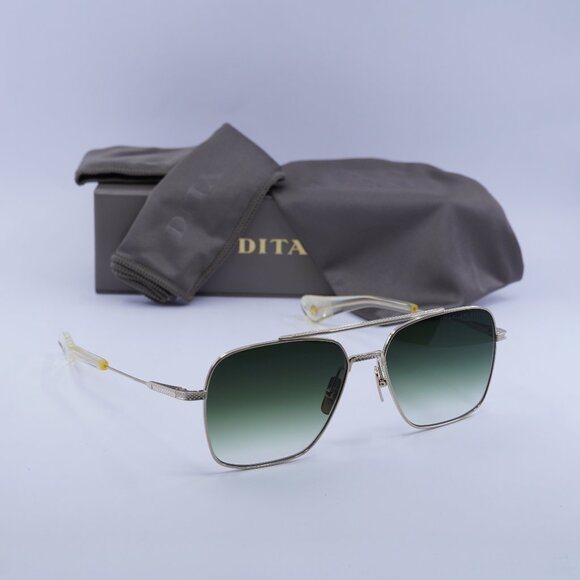 Dita FLIGHT-SEVEN DTS-111-57-07 Aviator Sunglasses - Gold/Green Gradient - Picture 1 of 12